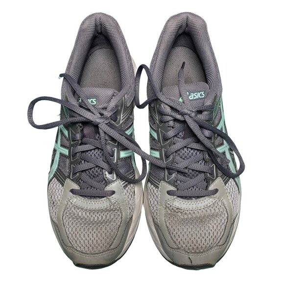 Asics Gel Contend 4 Women's Size 7 Aqua Gray Running Shoes - Picture 3 of 8
